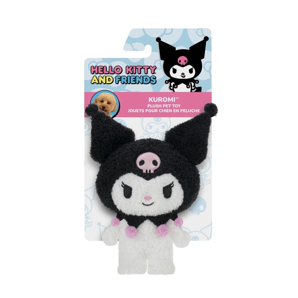🆕 Hello Kitty and Friends - Kuromi Dog Plush Crinkle Squeaker Toy
